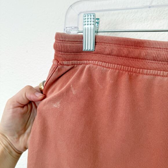 [Aerie] Burnt Orange Lived In Beach 100% Cotton Sweat Shorts Comfort Sz Large L - Picture 10 of 12